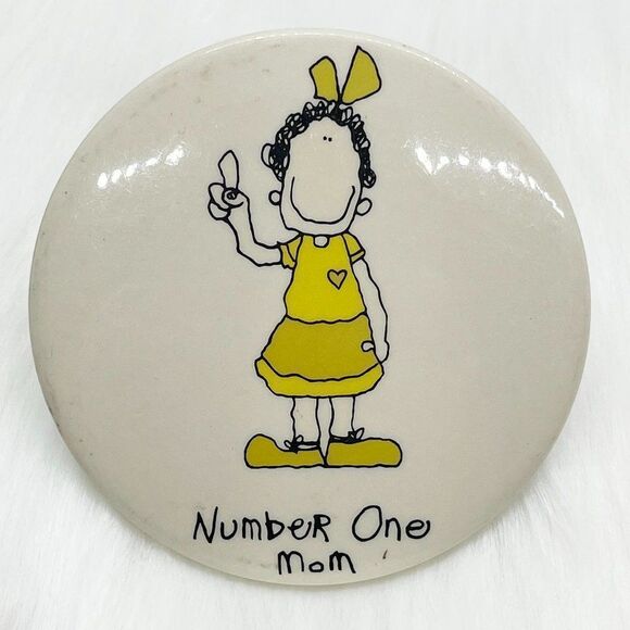 🔮 5/$25 Vintage Number One Mom‎ Pin - Picture 1 of 3